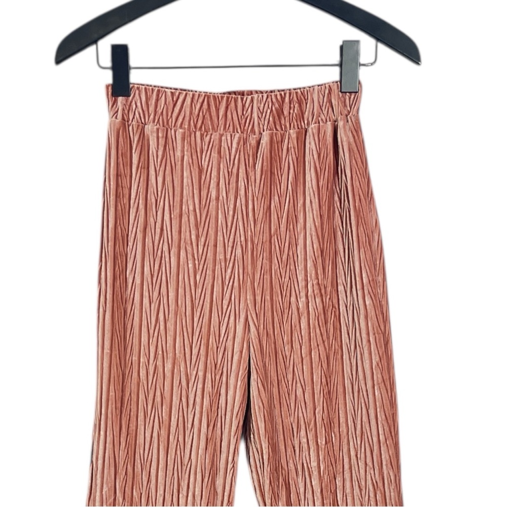 NWT Michael Costello x REVOLVE Rosana Pant in Mauve Size XS Flare leg Pull on - Picture 3 of 6